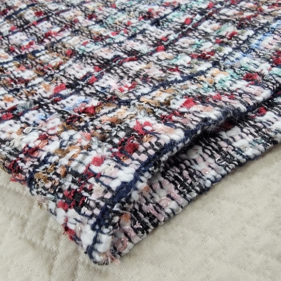 Talbots Multicolor Tweed Pencil Skirt Straight Career Size 2 - Picture 5 of 16